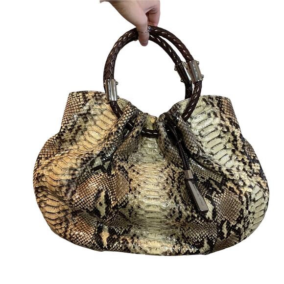 Michael Kors Genuine Python Skorpios Ring Tote - Picture 4 of 4